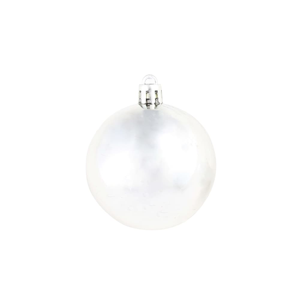 100-tlg. Weihnachtskugel-Set Weiß