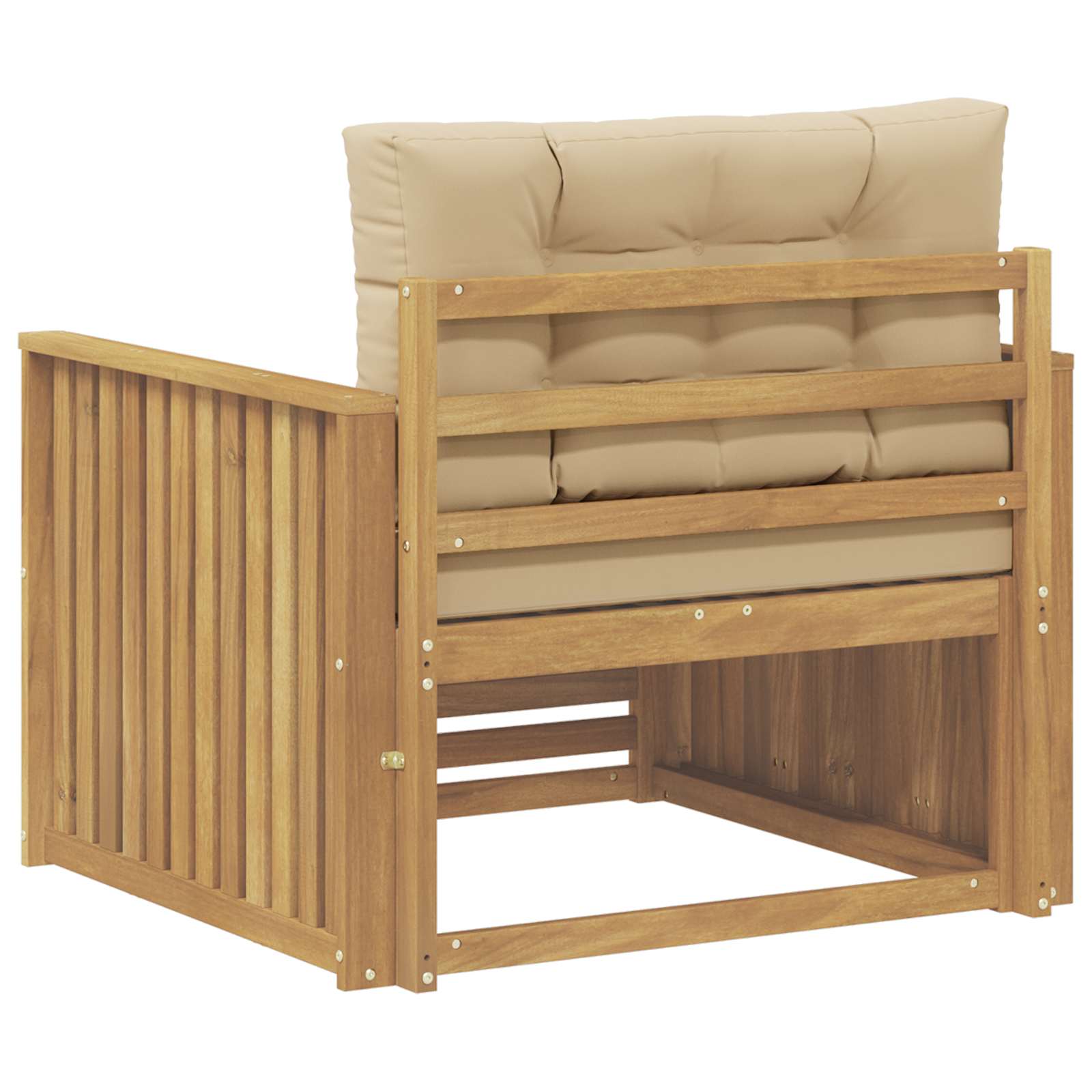 2 Stück Outdoor-Sofa Natur