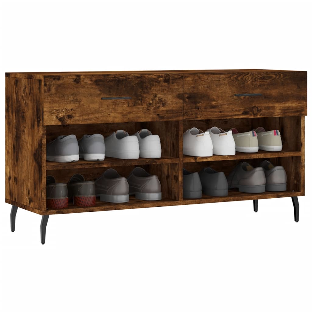 Schuhbank Weiß 102x35x55 cm Holzwerkstoff