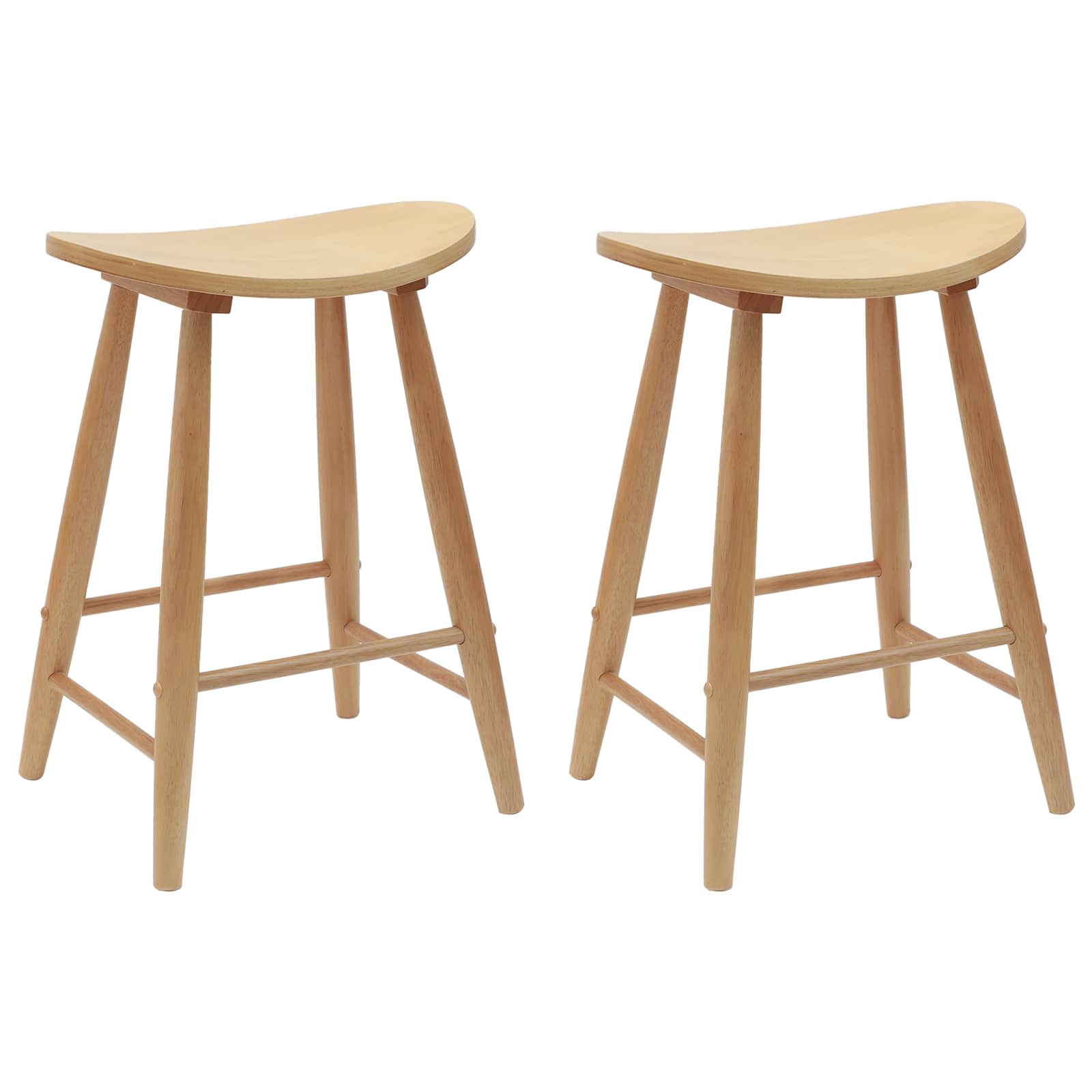 Esszimmerstühle 2 pcs Hellbraun 46 x 37 x 63 cm
