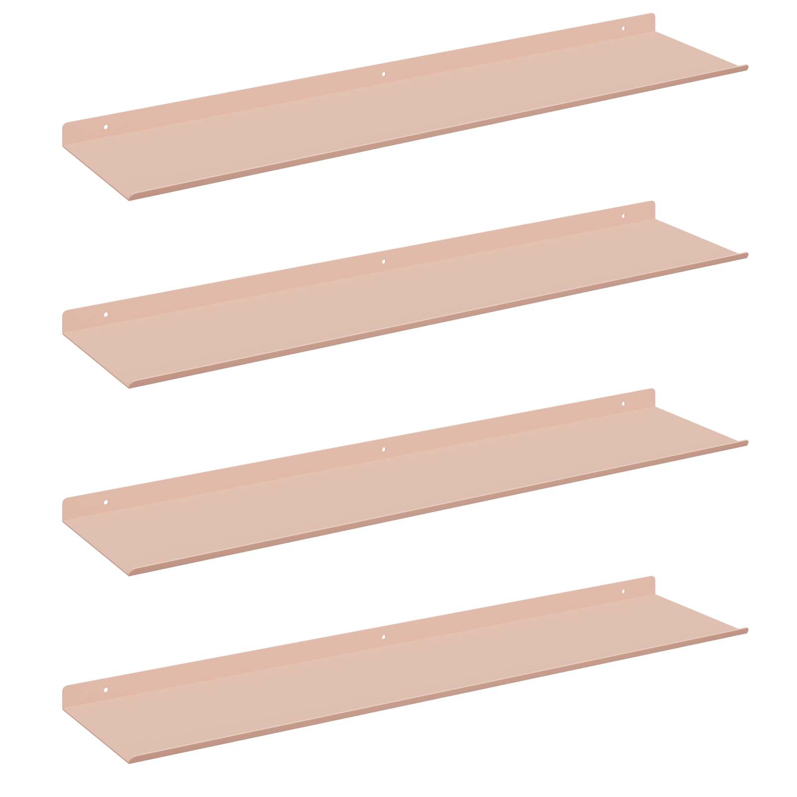 Schwebendes Regal 3 pcs Schwarz 40 x 9 x 2,5 cm Stahl