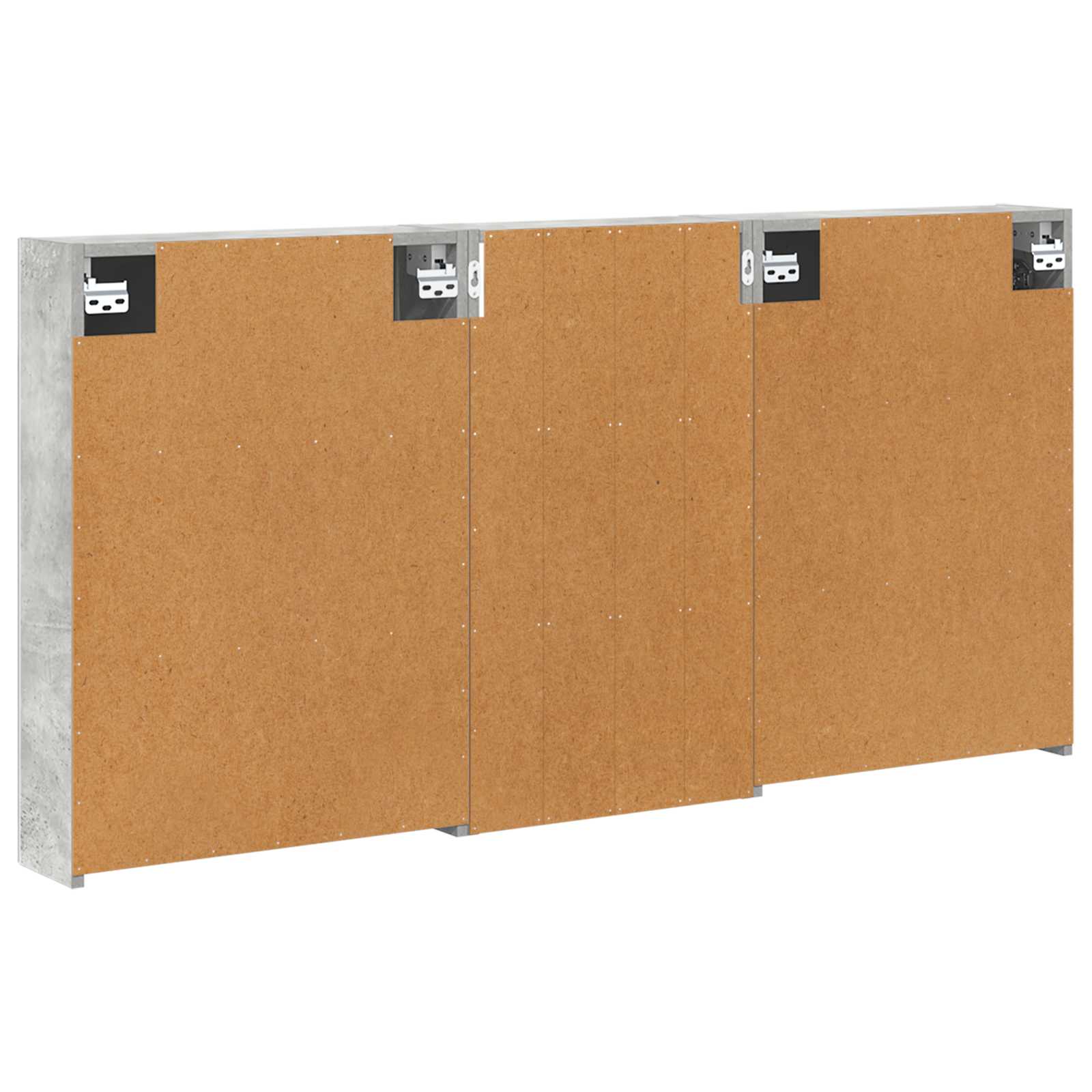 Badezimmerschrank-Set 3 pcs 80 x 10,5 x 50 cm Holzwerkstoff