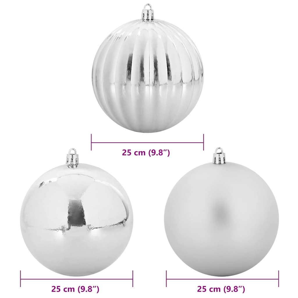 Weihnachtsbaumkugel Set XL 9 pcs Rot Kunststoff