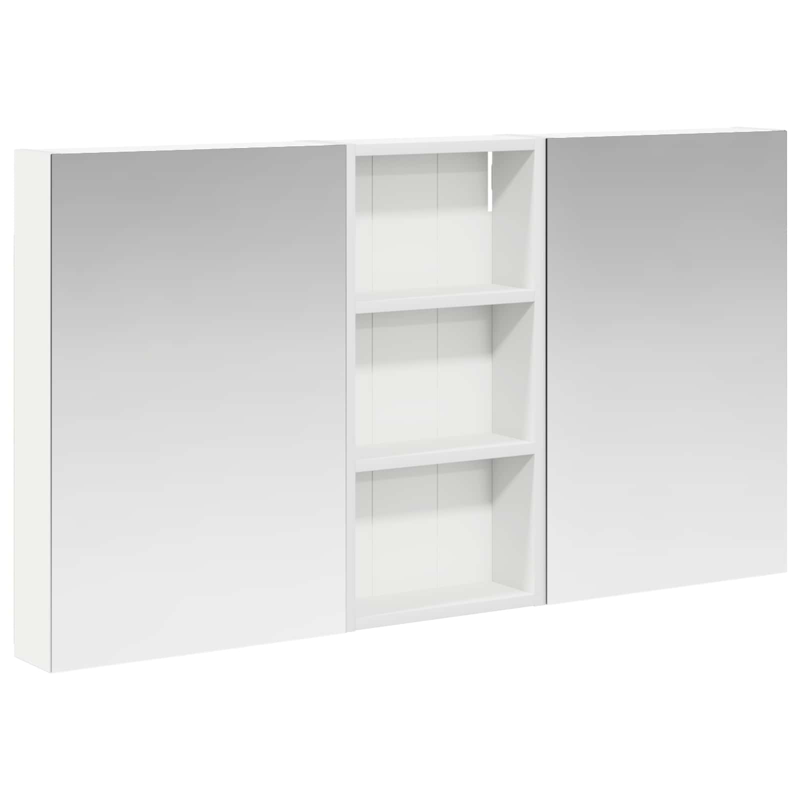Badezimmerschrank-Set 3 pcs 80 x 10,5 x 50 cm Holzwerkstoff