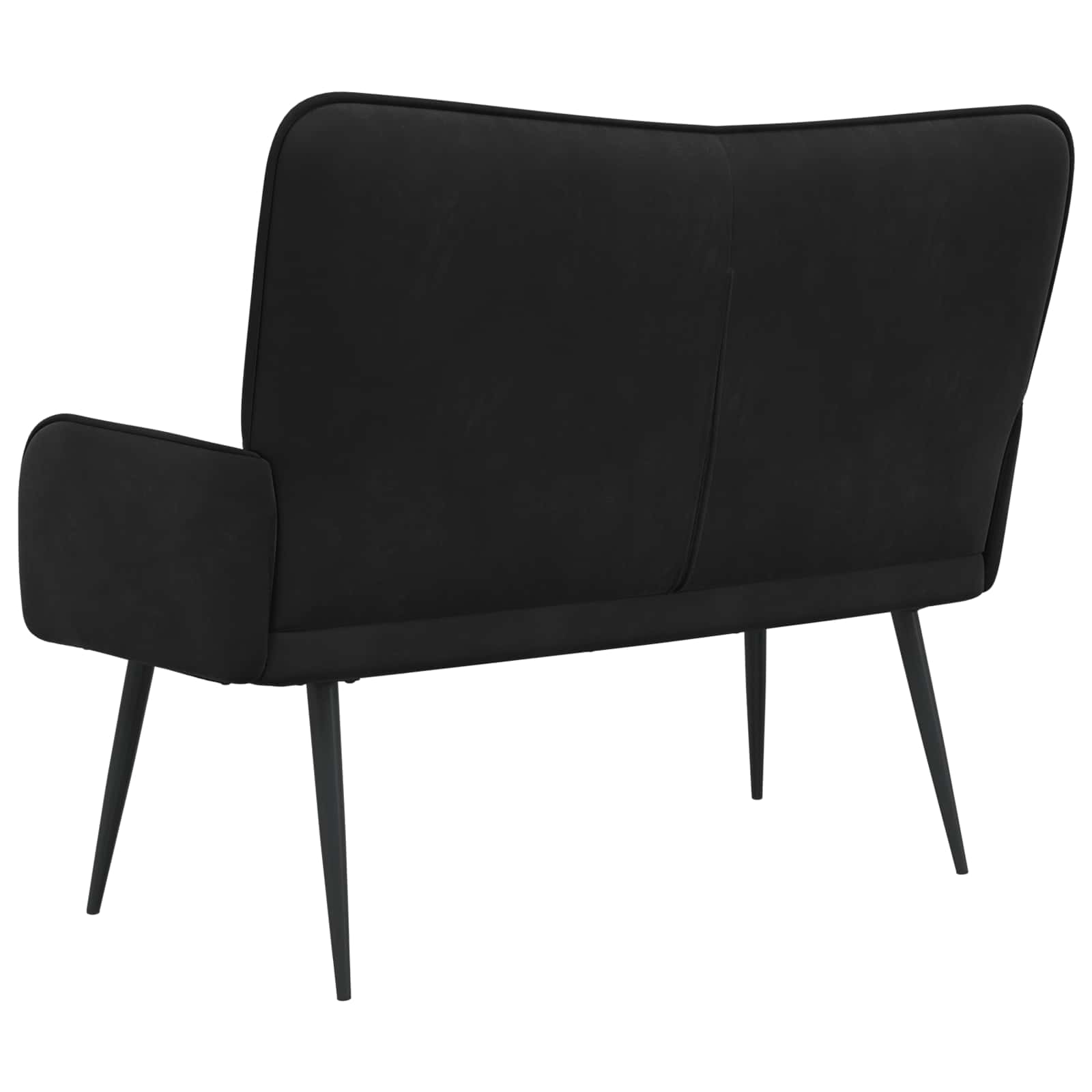 2-Sitzer Sofa Hellgrau 115 x 61 x 87 cm Samt (V)