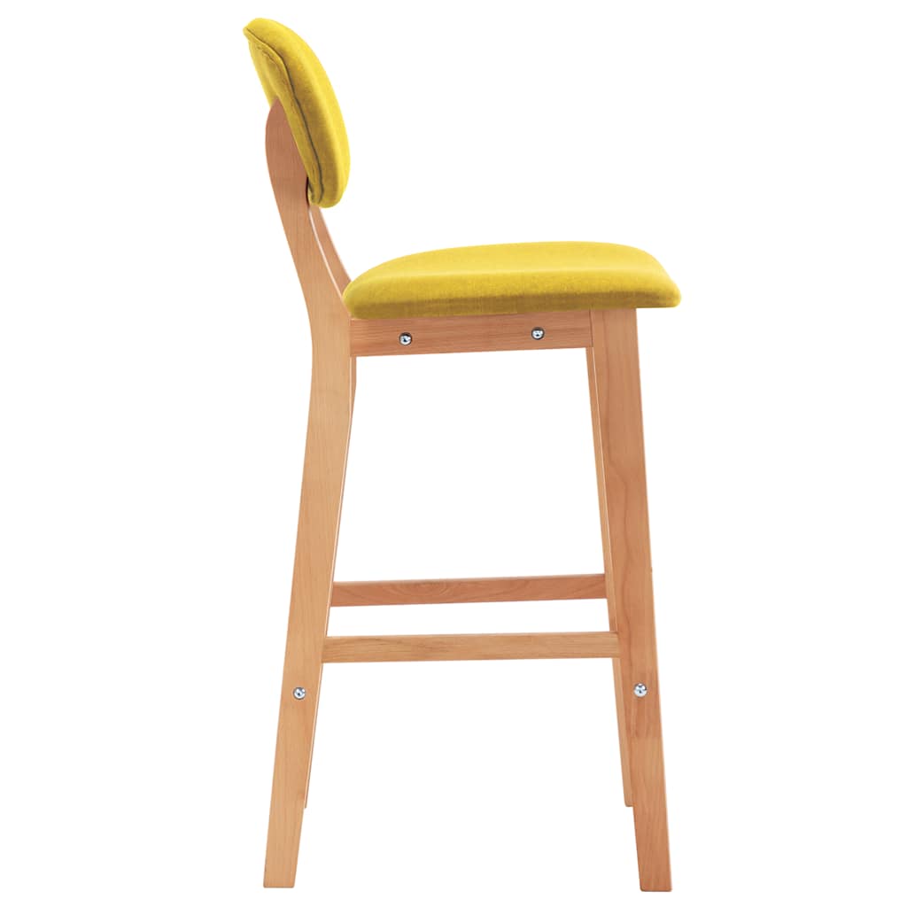 Barhocker 2 Stk. Braun Stoff