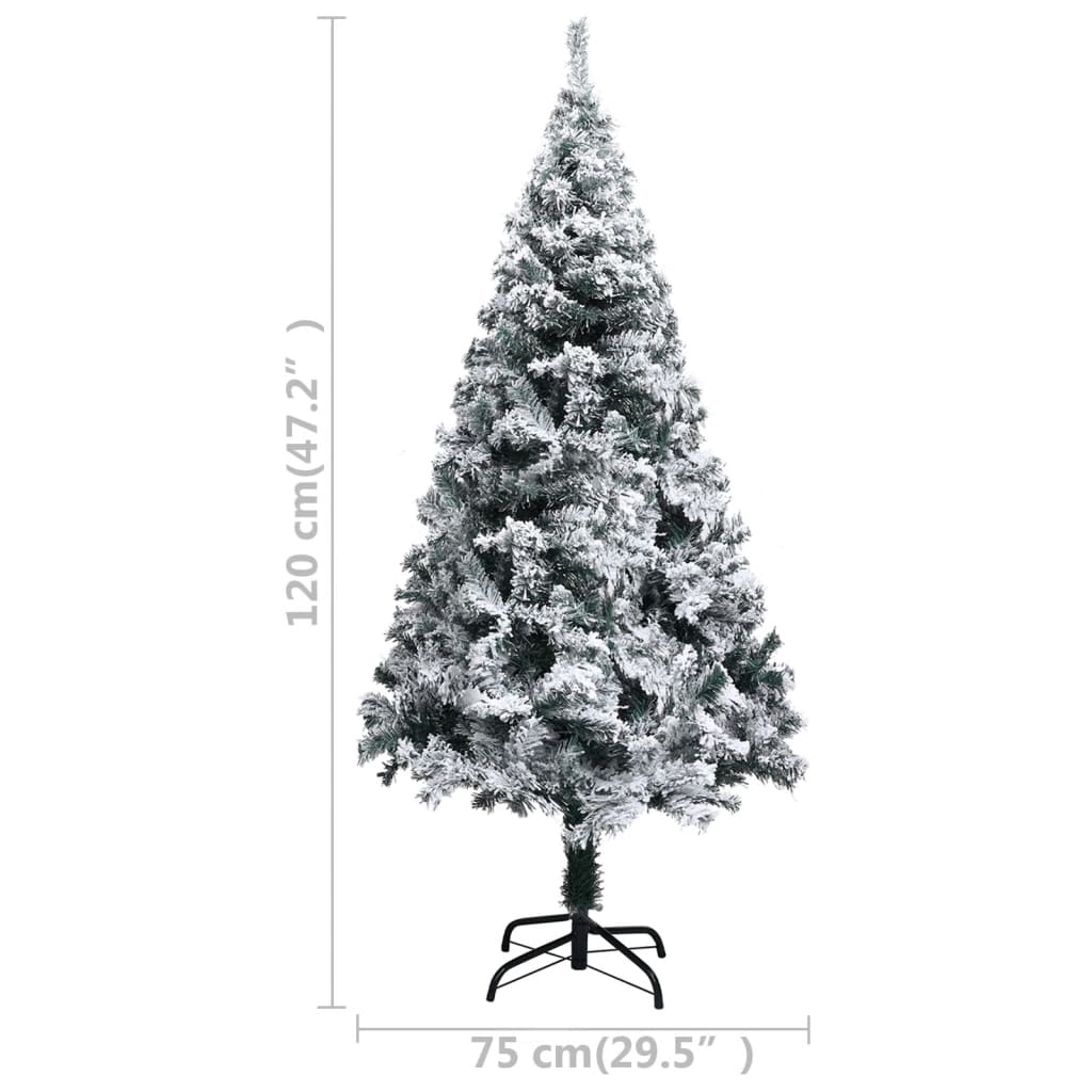 Künstlicher Weihnachtsbaum mit Dicken Zweigen Grün 150 cm PVC