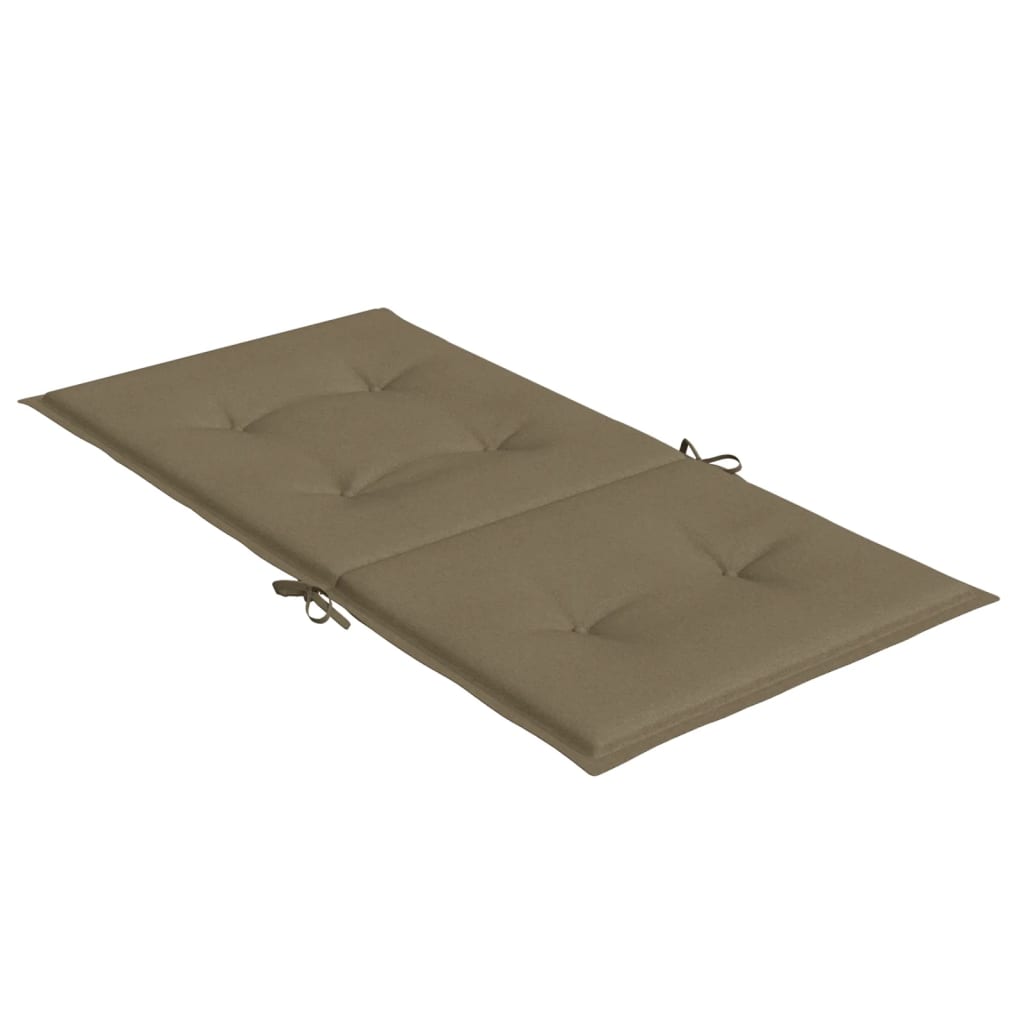 Niedriglehner-Auflagen 2 Stk Melange Anthrazit 100x50x7cm Stoff