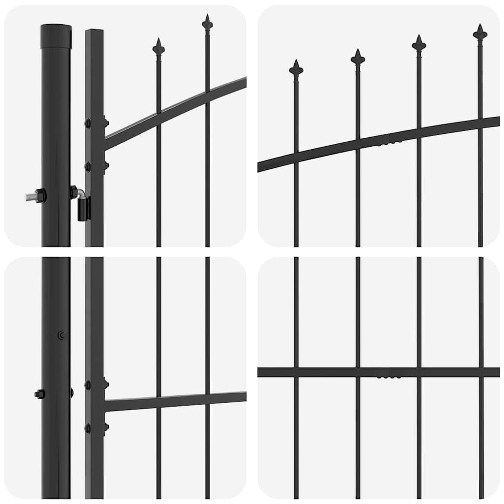 Doppeltür-Gartentor Woerden mit Speerspitze 299,5 x 149,5 cm