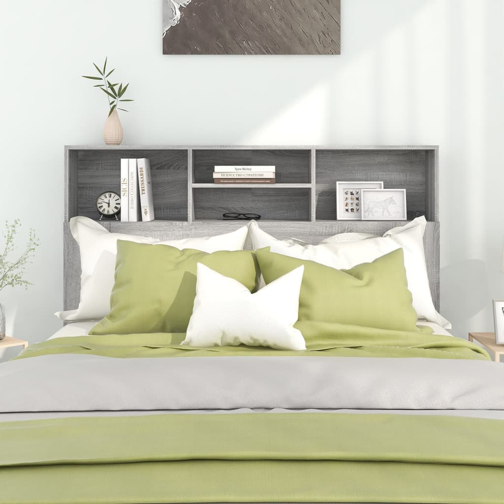 Bett-Kopfteil mit Ablagen Weiß 100x19x103,5 cm