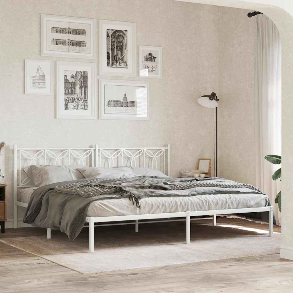 Ersatz-Kopfteil Metall Schwarz 100 cm