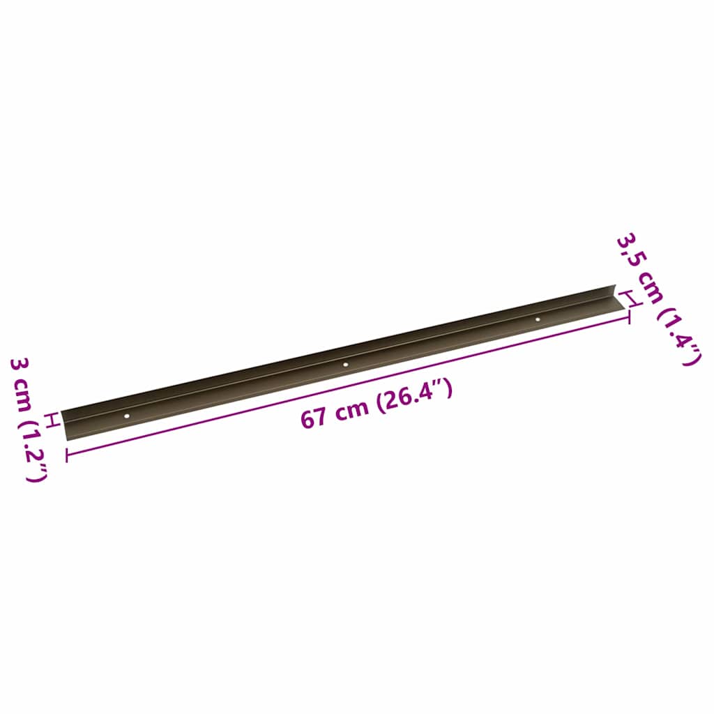 Treppenkantenprofile in L-Form 15 Stk. Aluminium 90 cm Silbern