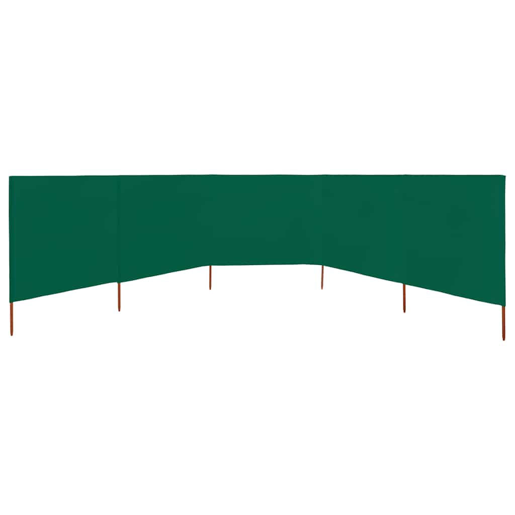 3-teiliges Windschutzgewebe 400 x 120 cm Weiß