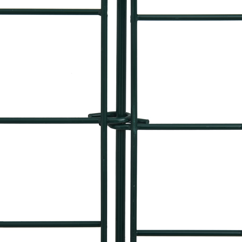 Gartenzaun Set Konvex 77,3x26 cm Grün