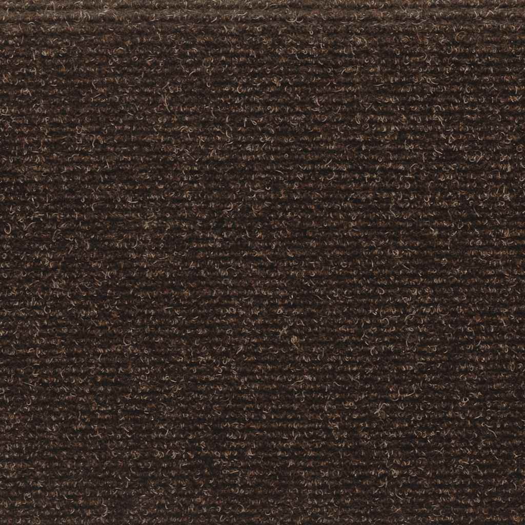 Stufenmatten Selbstklebend 15 Stk. 65x21x4 cm Hellbraun Rechteckiger Rand