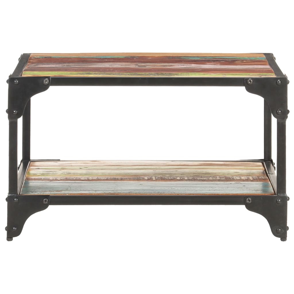Couchtisch 40x40x36 cm Raues Mango-Massivholz