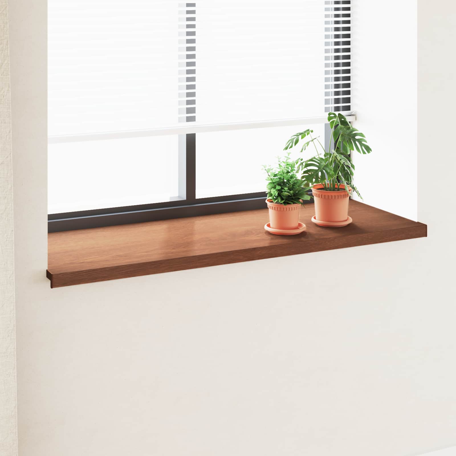 Fensterbank Weiß 60 x 10 x 4,5 cm PVC