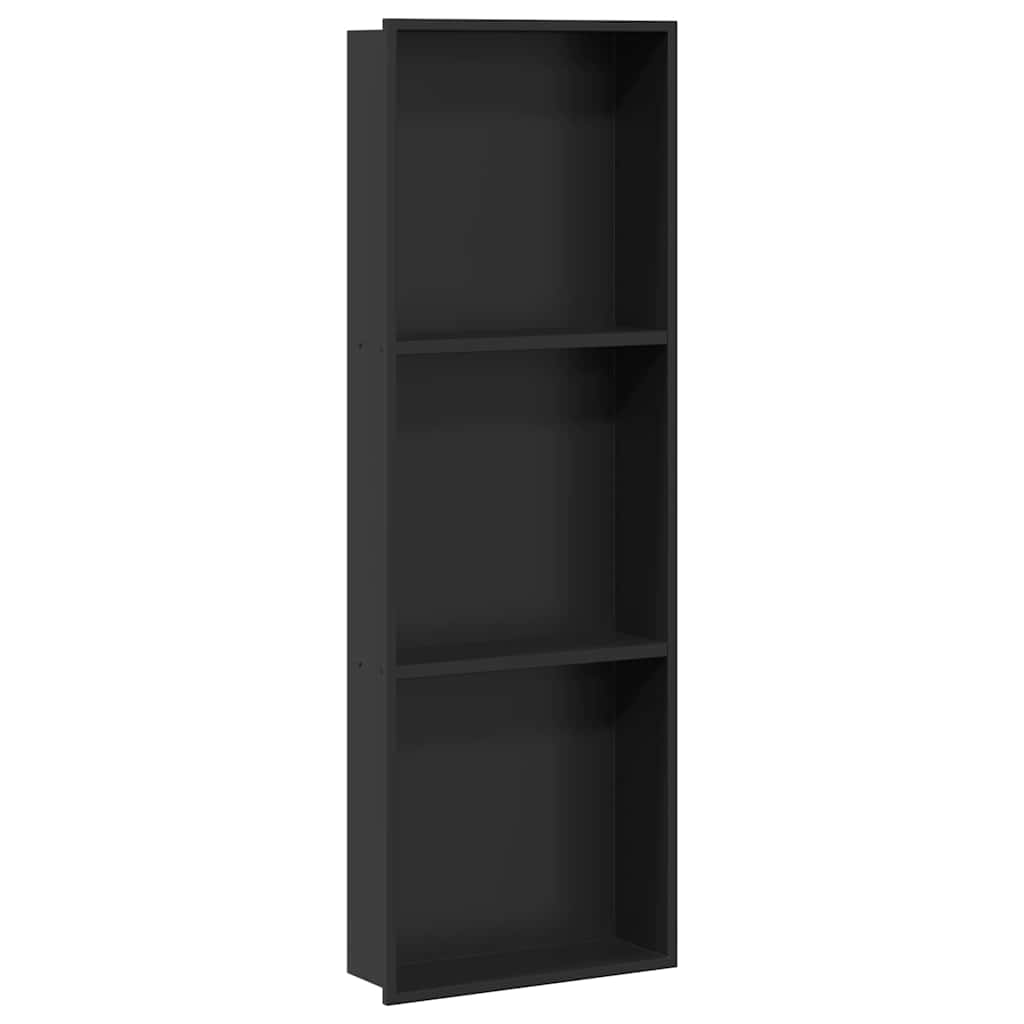 Duschnische Schwarz 60 x 20 x 9,5 cm Edelstahl