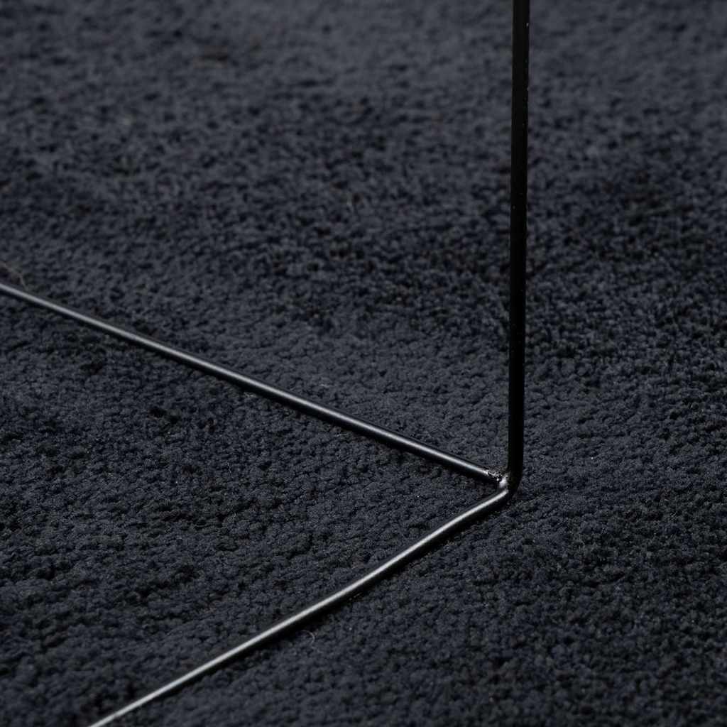 Teppich OVIEDO Kurzflor Anthrazit 120x120 cm