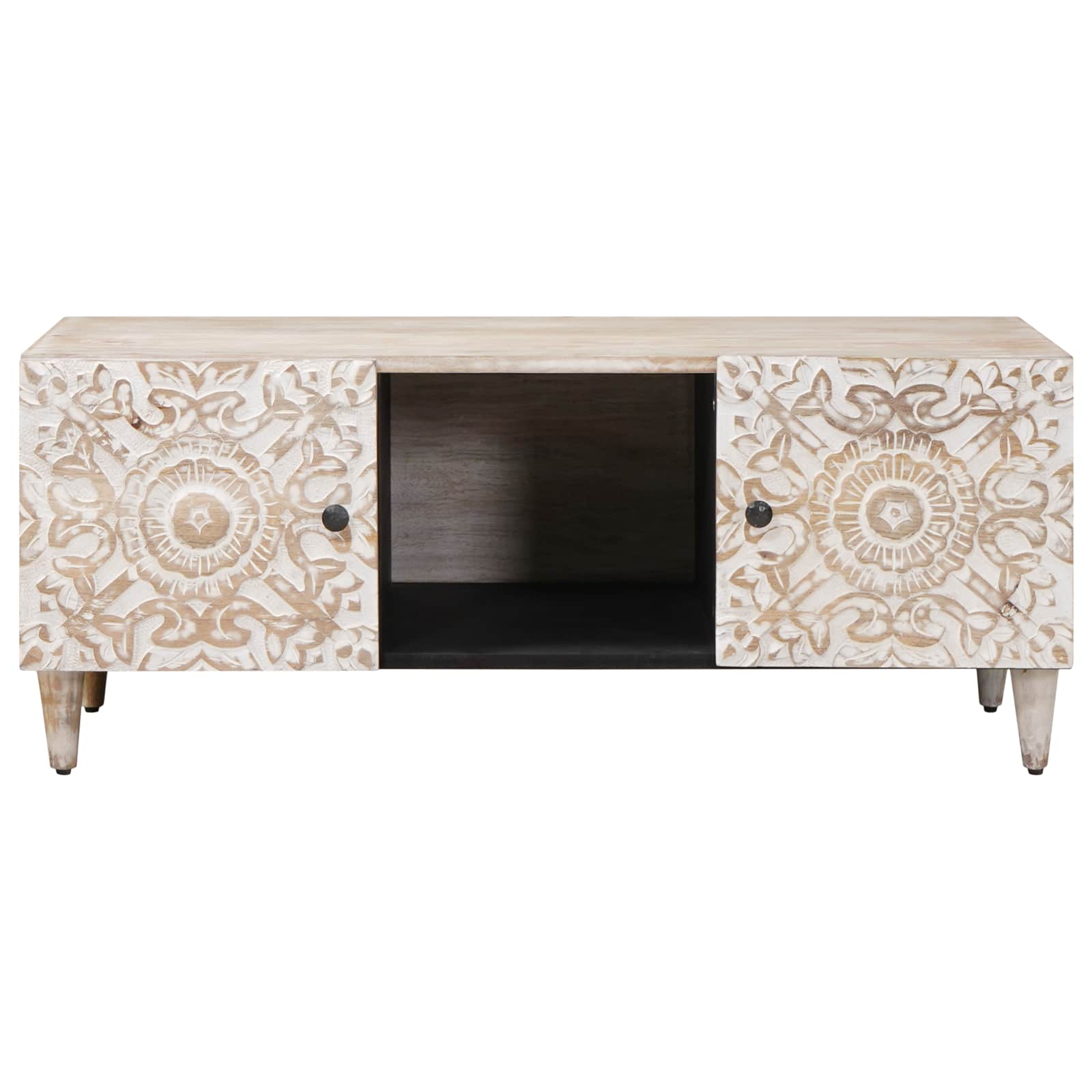 Couchtisch Braun 100 x 54 x 40 cm Massivholz Mango