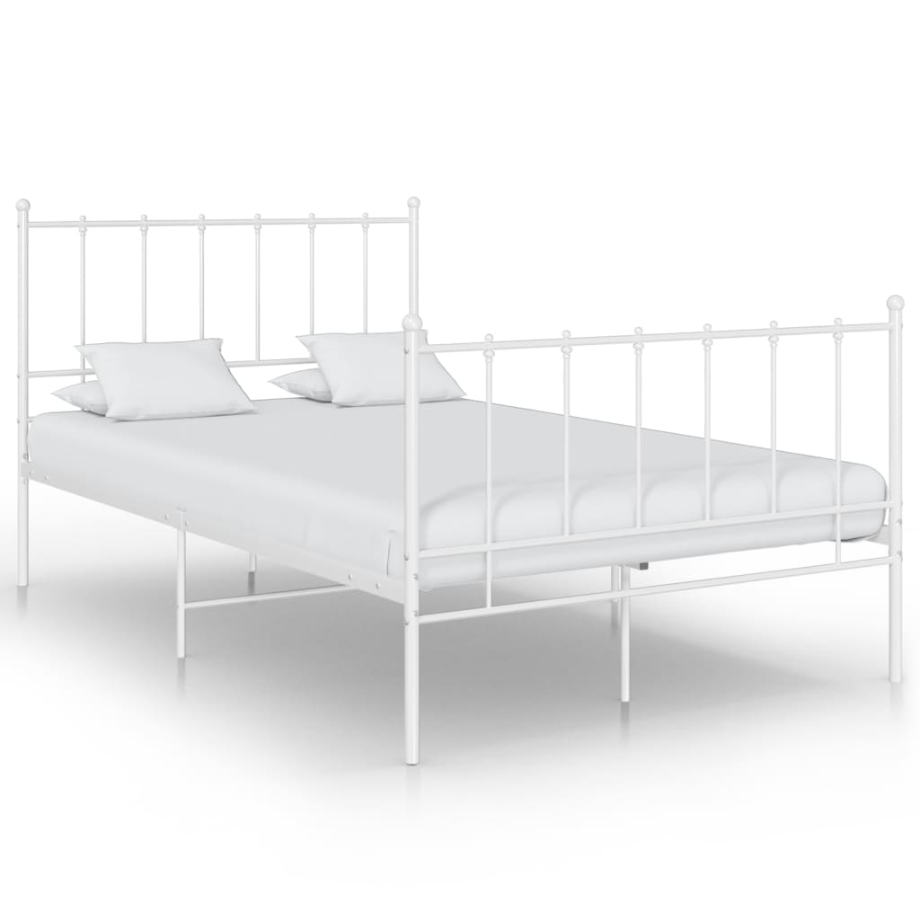 Bett Schwarz Metall 120x200 cm
