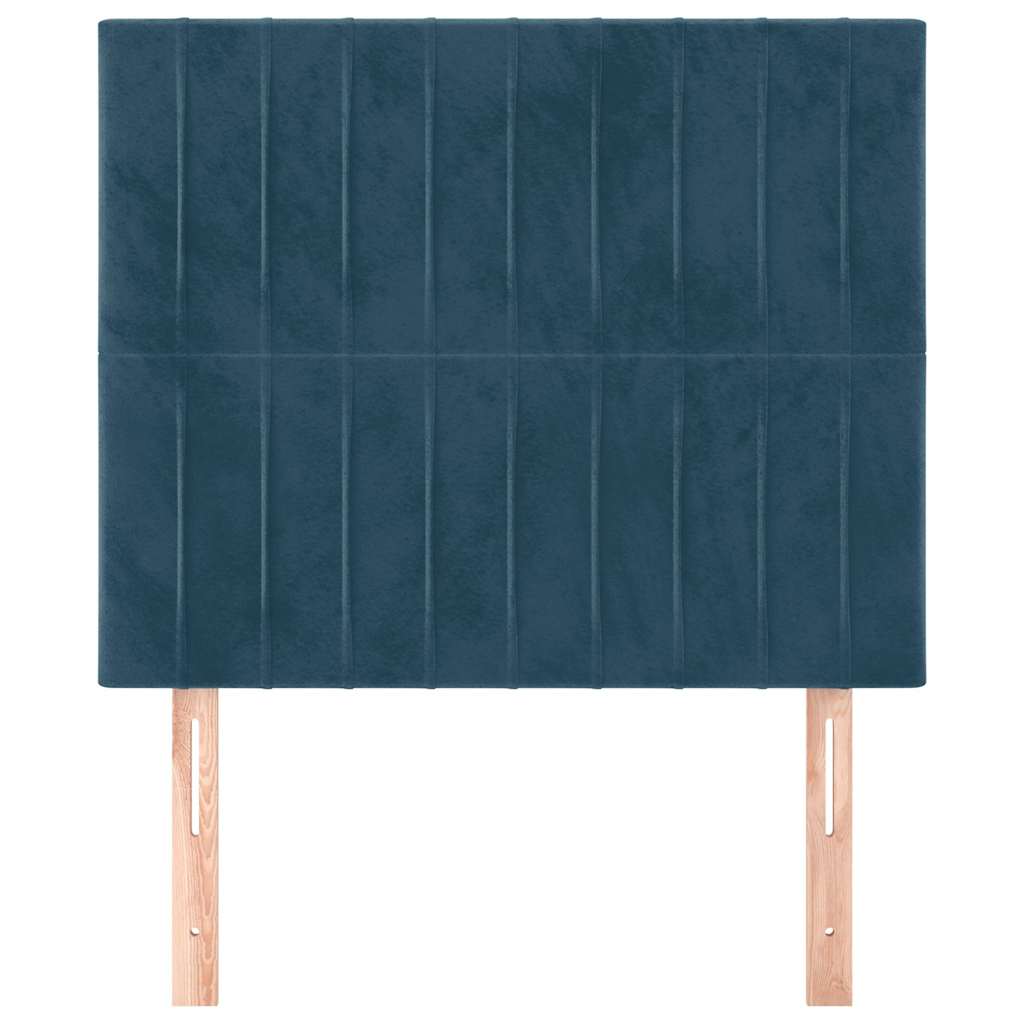 Kopfteil Hellgrau 80x5x118/128 cm Samt