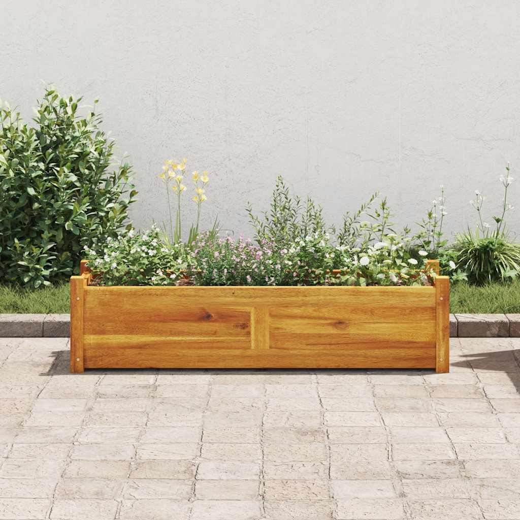 Garten-Hochbeet Akazienholz 76x27,6x25 cm