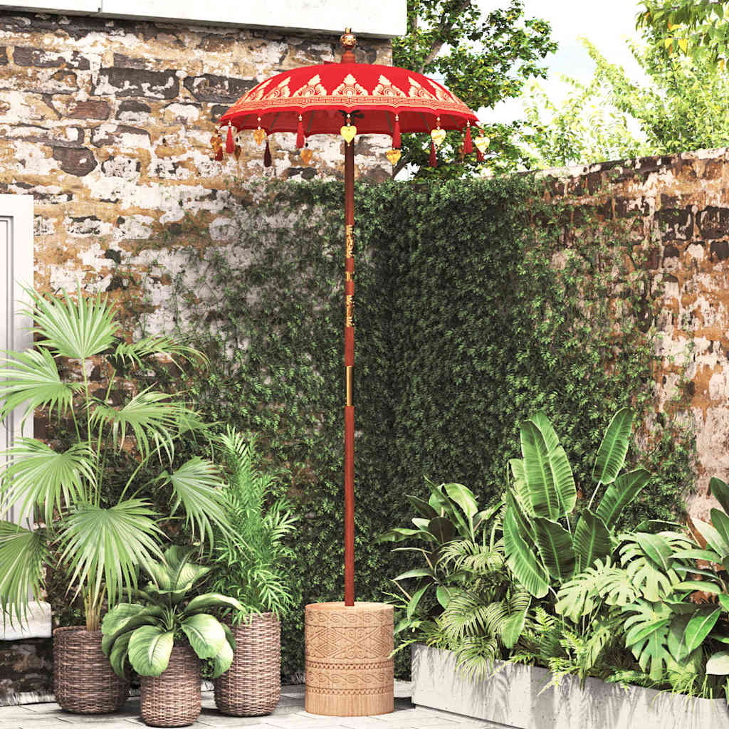 Balinesischer Sonnenschirm Creme 125 x 125 x 260 cm