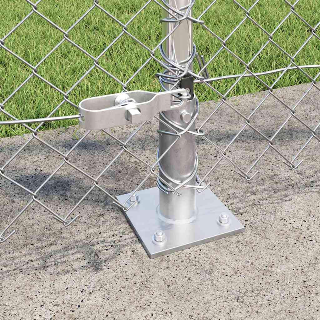 Outdoor Kettenglied-Zaun Erdfixierung 10 x 0,4 m Grün Netz