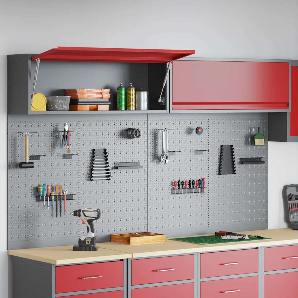 Werkzeugschrank-Set 3 pcs Schwarz Pulverbeschichteter Stahl