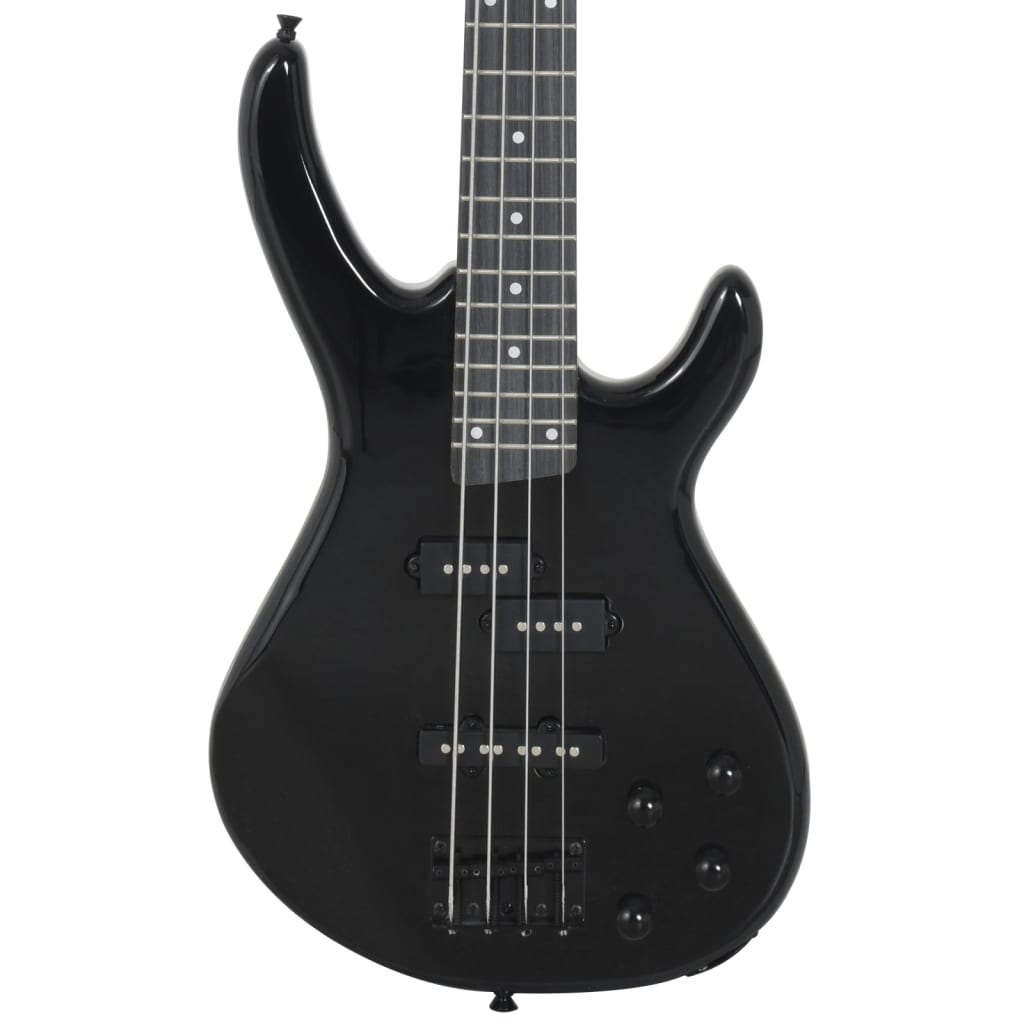 E-Bass für Anfänger mit Tasche Blau und Schwarz 4/4 46"