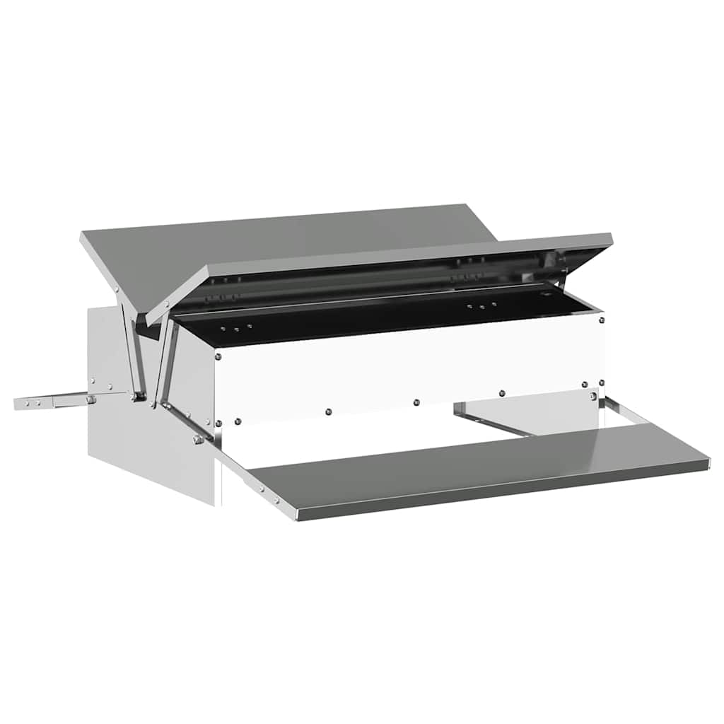 Hühnertretfeeder Schwarz 48,5 x 39,5 x 19 cm