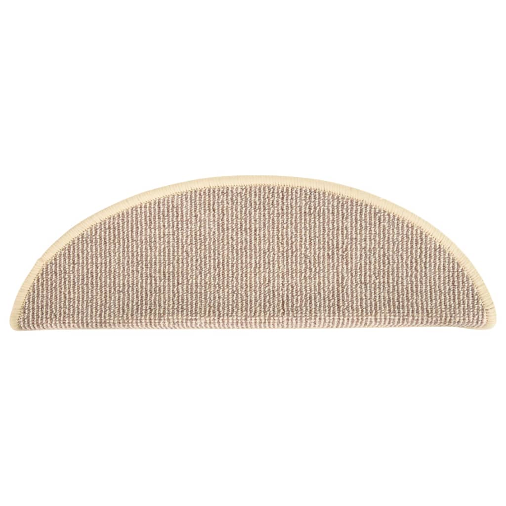 Stufenmatten 15 Stk. 56x17x3 cm Grau Halbrund