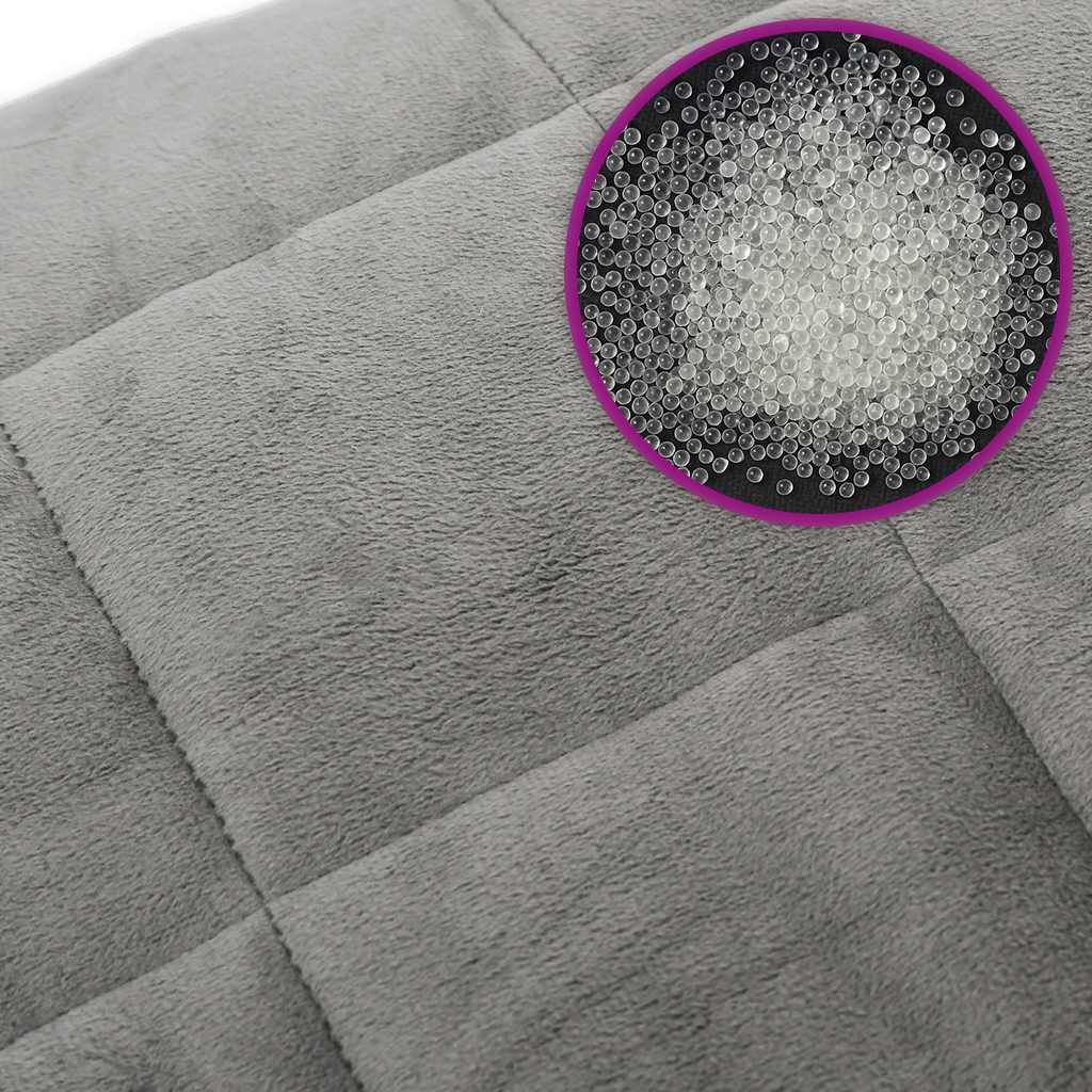 Gewichtsdecke Grau 122x183 cm 5 kg Stoff