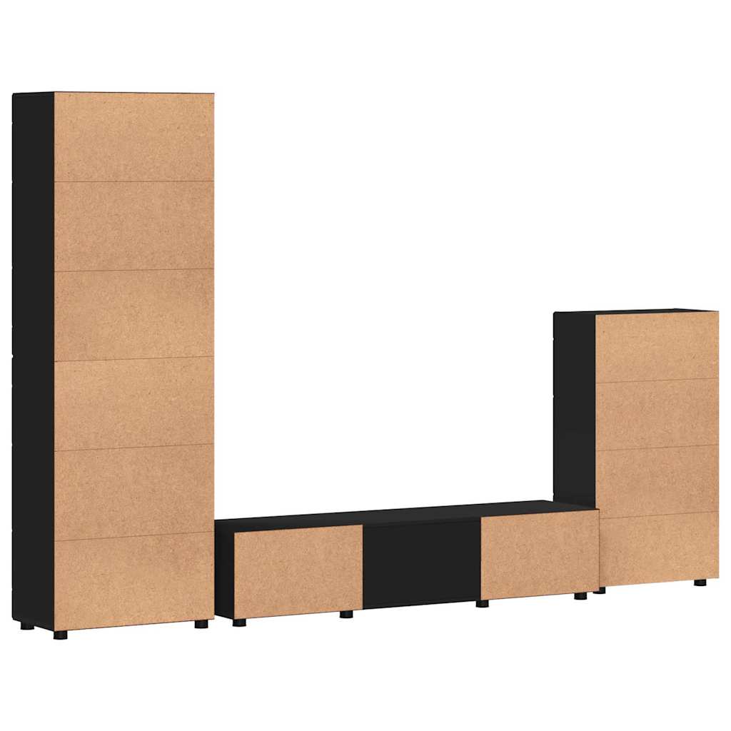 Highboard mit Regal FLORIN Weiß 60 x 35 x 182 cm Holzwerkstoff