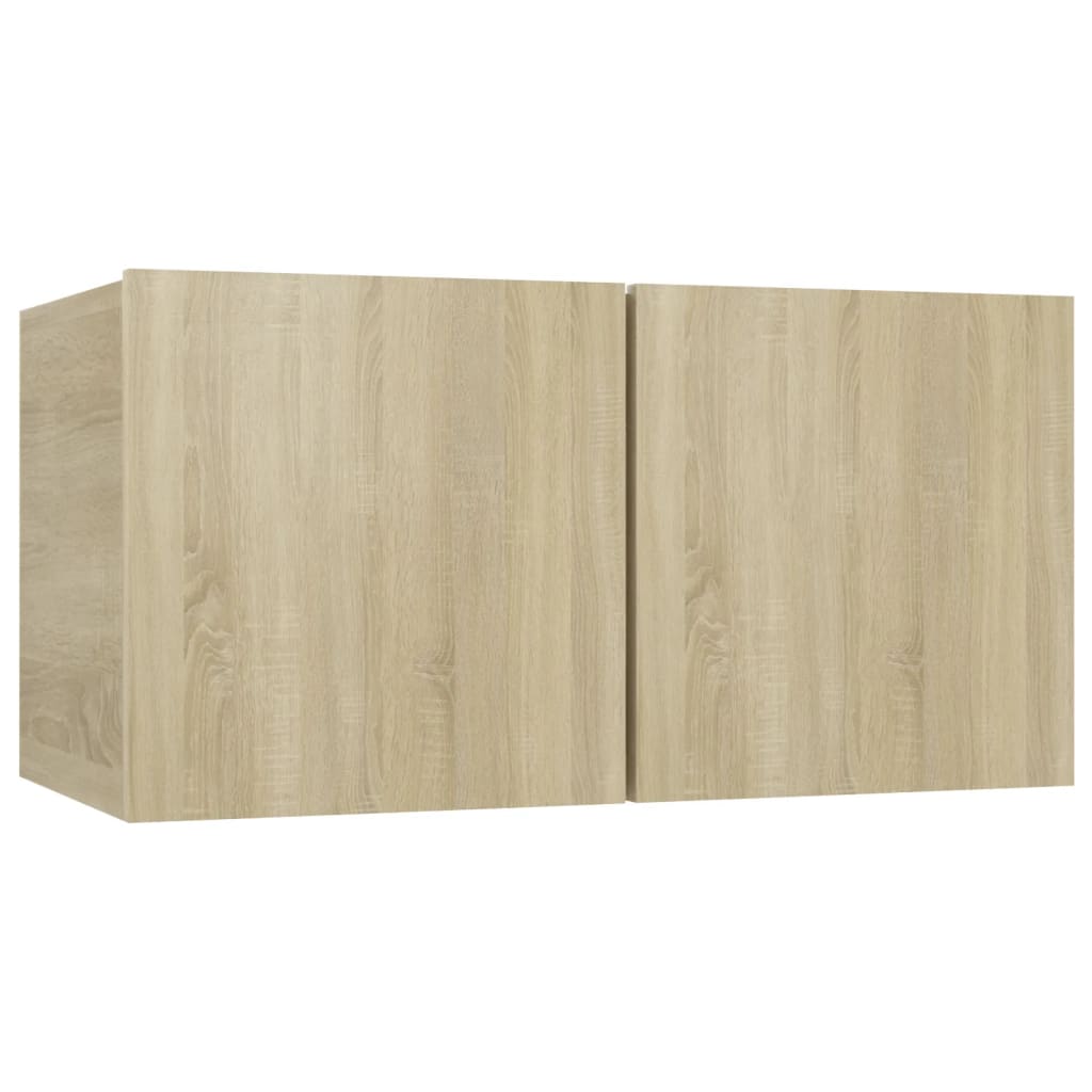 4-tlg. TV-Schrank-Set Weiß Holzwerkstoff