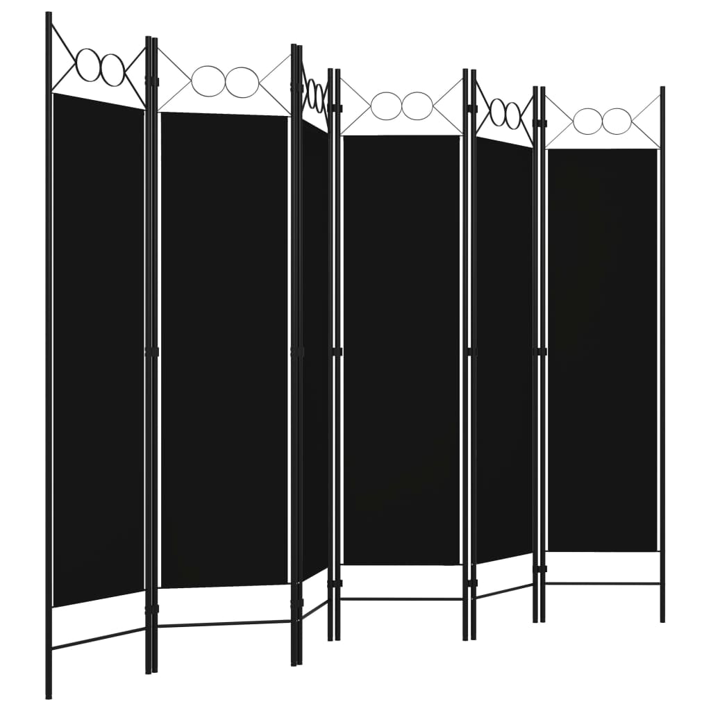 5-tlg. Raumteiler Anthrazit 200 x 180 cm
