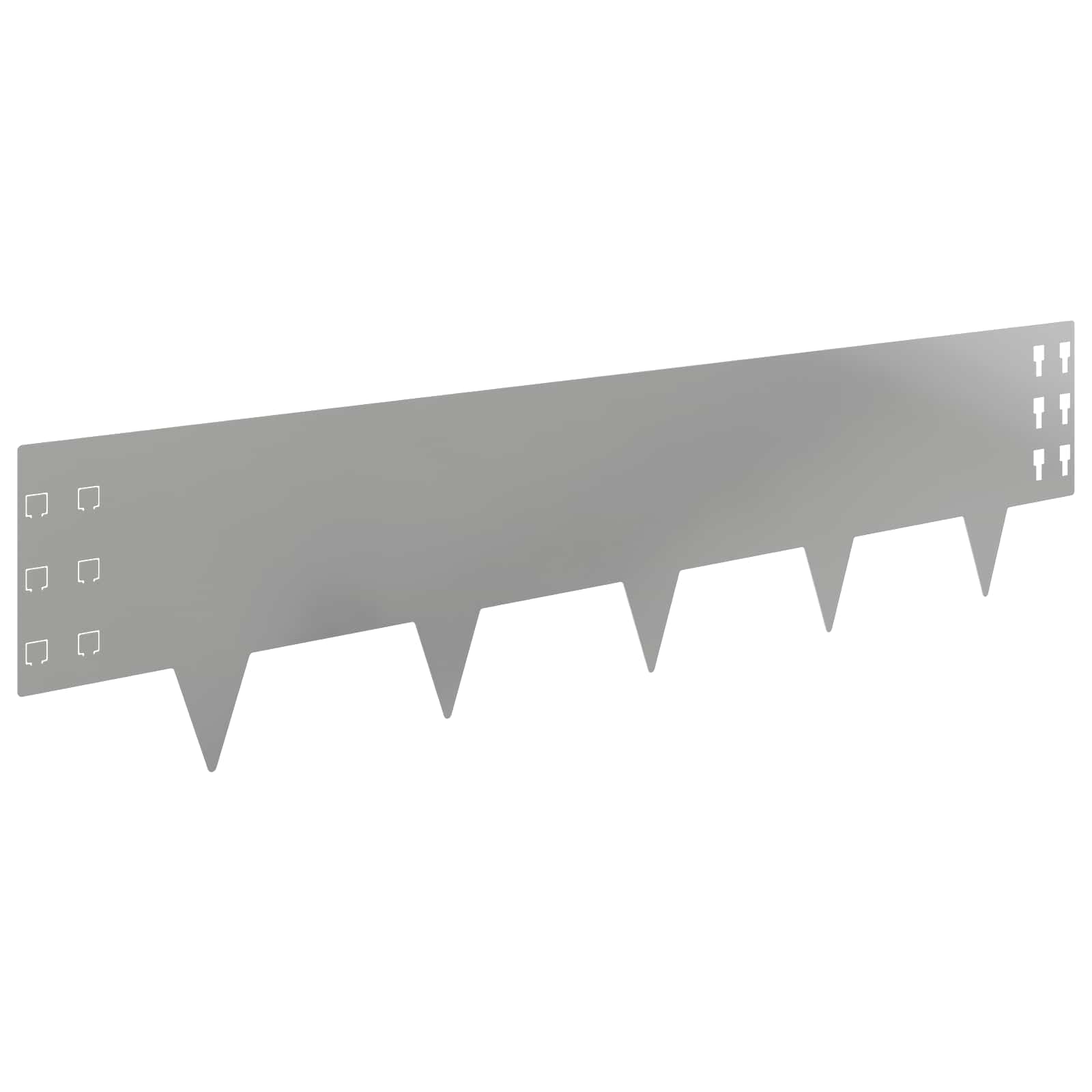 Raseneinfassung 10 pcs 100 x 12 cm Stahl Schwarz