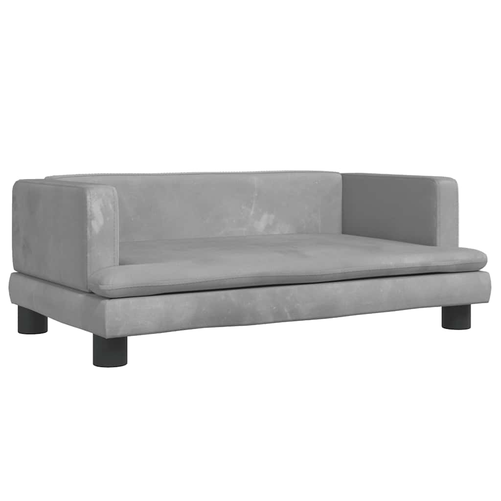 Hundebett Blau 80x45x30 cm Samt