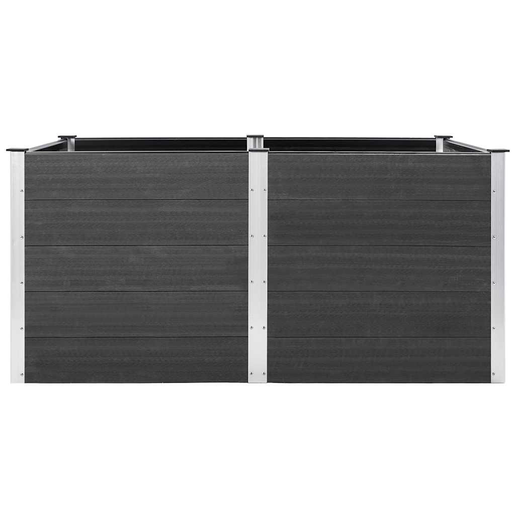 Garten-Hochbeet 200x50x54 cm WPC Grau