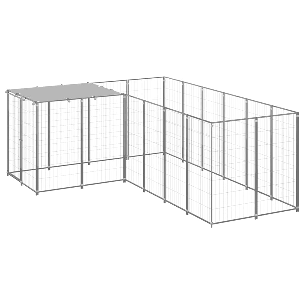 Hundezwinger Schwarz 4,84 m² Stahl