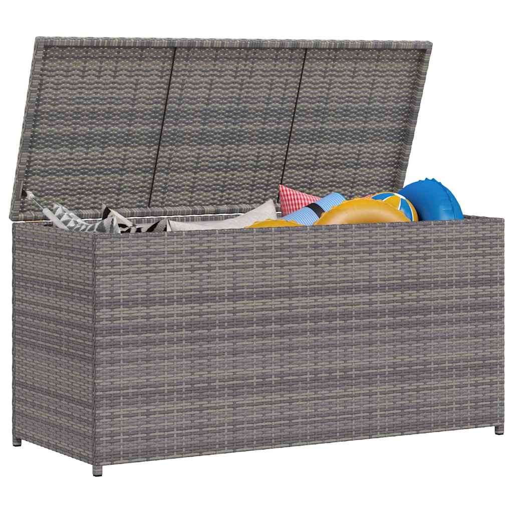 Garten-Auflagenbox Schwarz 120x50x60 cm Poly Rattan