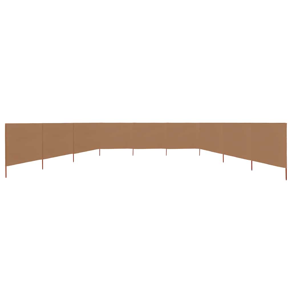 3-teiliges Windschutzgewebe 400 x 120 cm Weiß