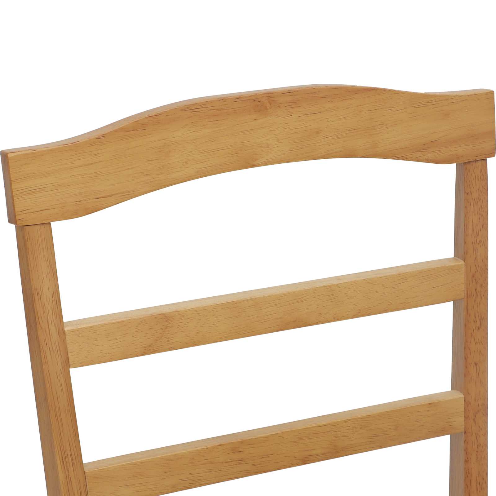 Esszimmerstuhl 2 pcs Hellbraun und hell Massives Gummiholz