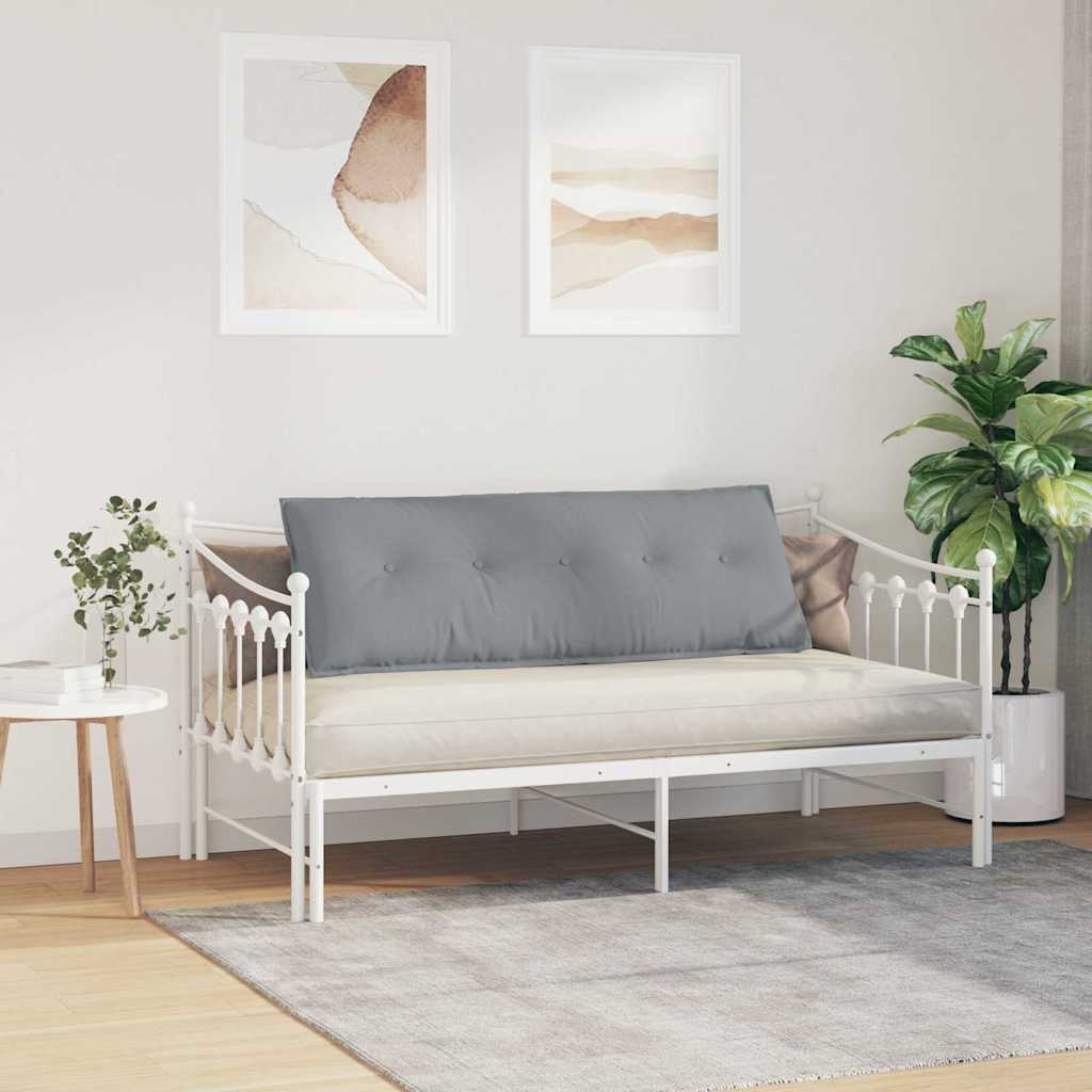 Rückenkissen Hellgrau 50 x 19 x 45 cm Stoff