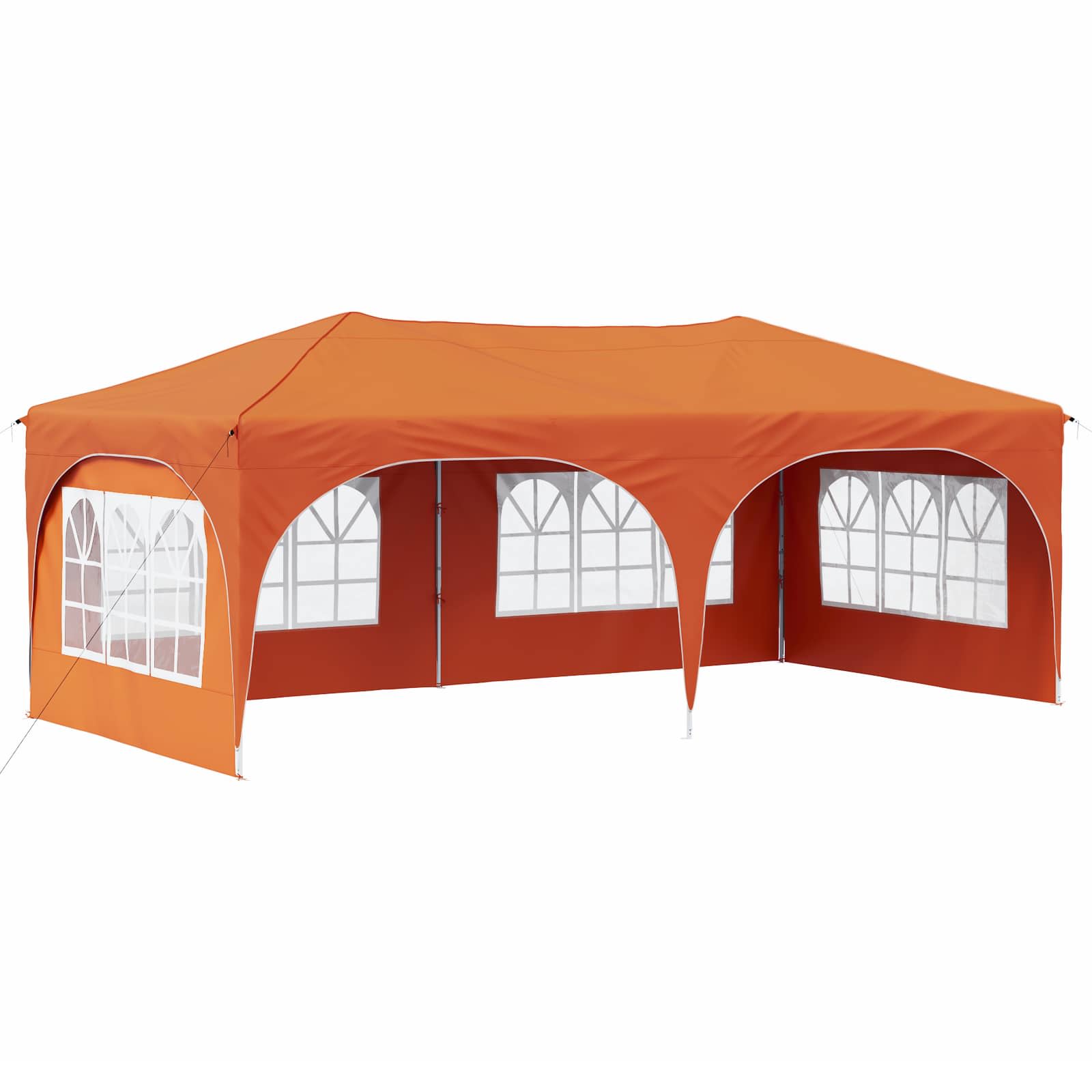 Pop-up Partyzelt 575 x 288 x 245 cm Creme Oxford-Stoff