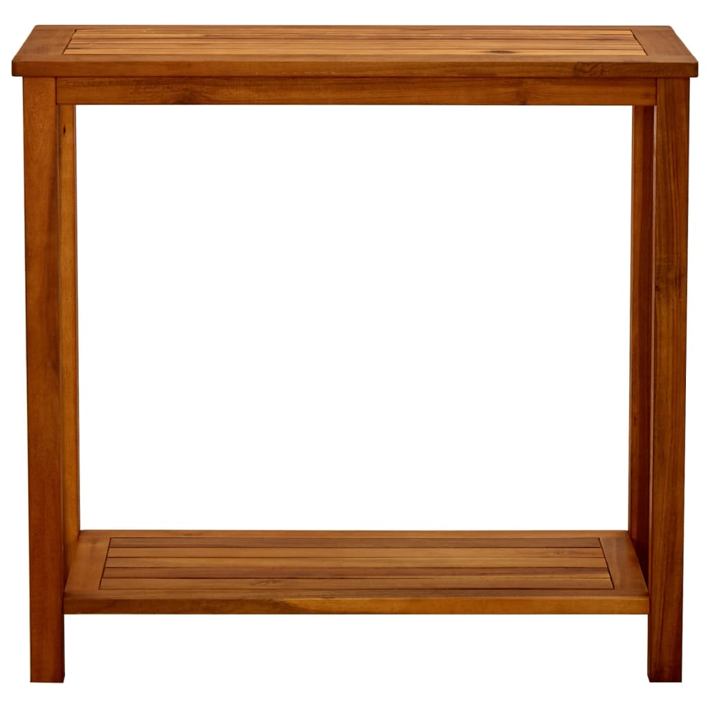 Gartenkonsole Tisch Helles Akazienholz 80 x 35 x 75 cm