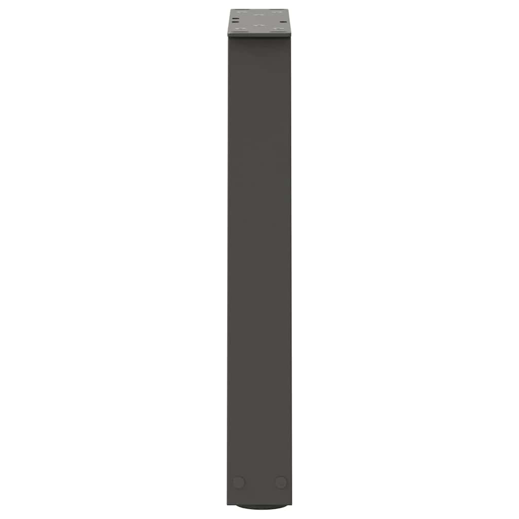 Couchtischbeine V-Form 2 Stück Schwarz 30x(30-31,3) cm Stahl