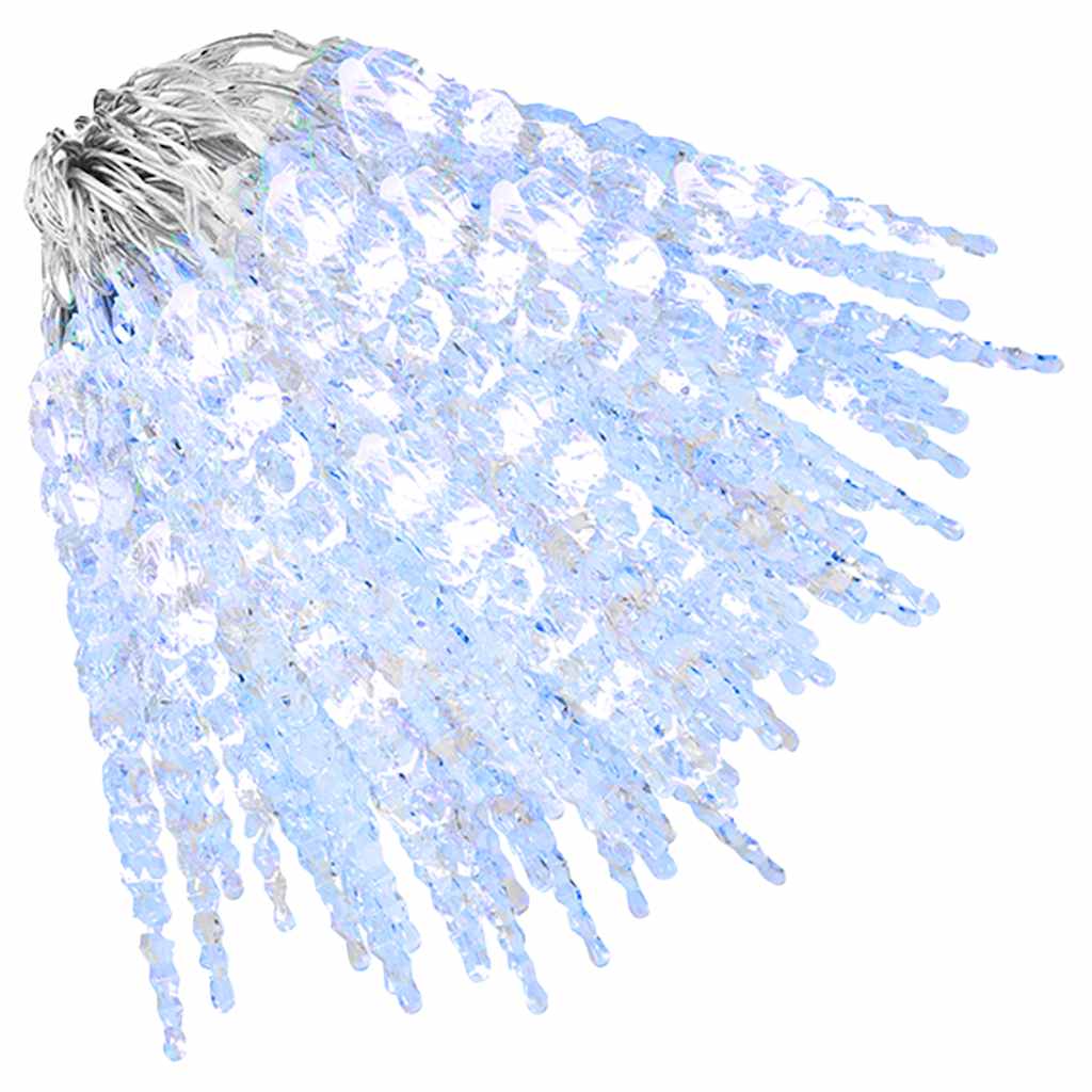 Eiszapfen-Lichterkette 200 LEDs Blau 20 m Acryl PVC