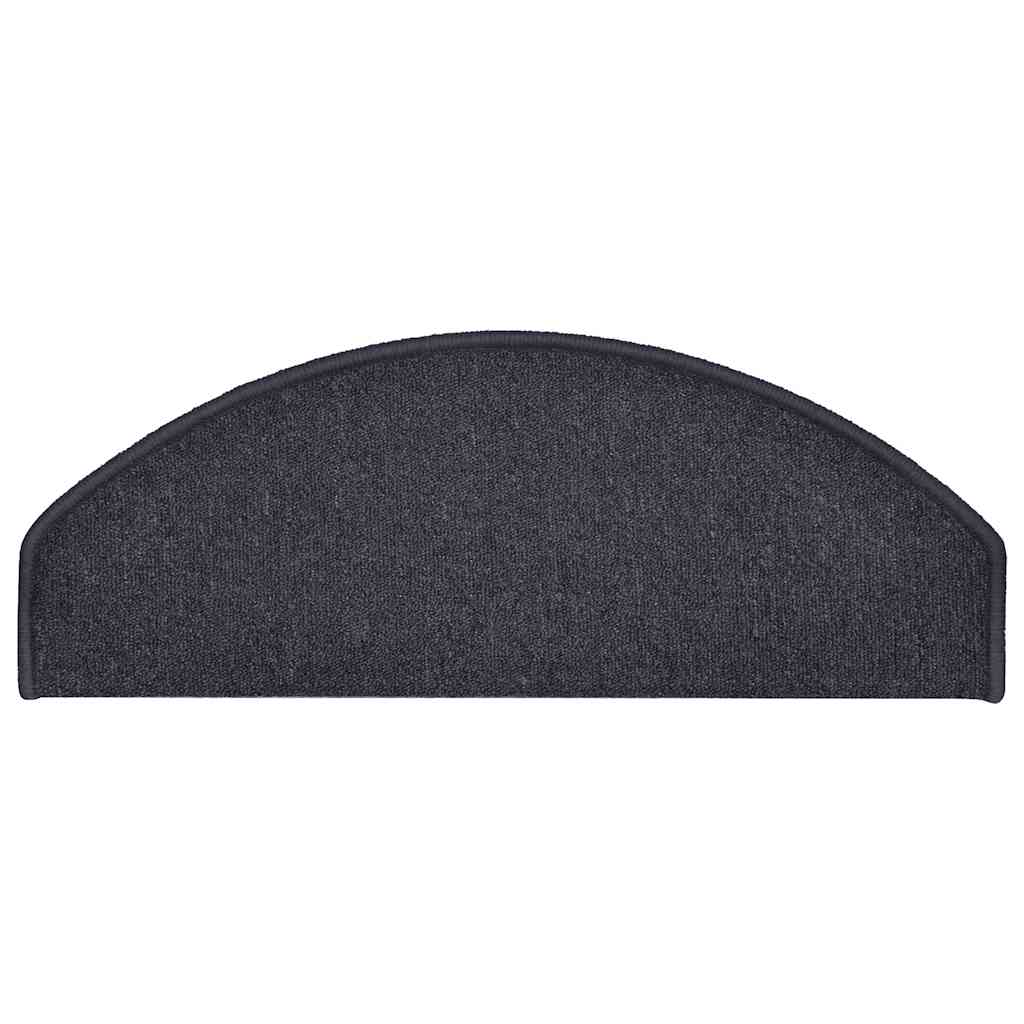 Stufenmatten 15 Stk. 56x17x3 cm Anthrazit Halbrund